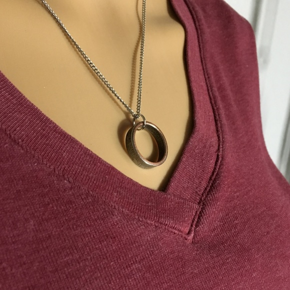 2001 Vermont State Quarter Coin Ring Necklace - Picture 5 of 8